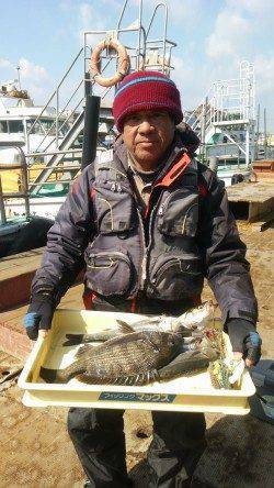 中波止の3番でチヌ&ハネ