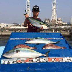 マリーナシティ海洋釣り堀　マダイ＆ブリ＆メジロ楽しめます☆