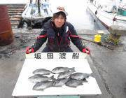 鷹島のカンドリ フカセでグレ8枚の釣果