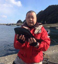 【10日】南紀出雲崎の磯グレ、昼から釣れました