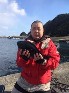 【10日】南紀出雲崎の磯グレ、昼から釣れました