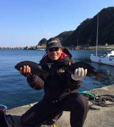 串本の磯　フカセでグレの釣果