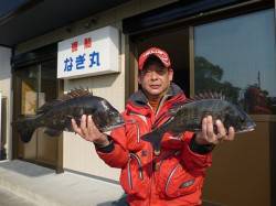 湯浅の磯、良型チヌ好調キープ！