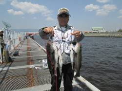 魚つり公園のエビ撒きハネ、久しぶりの複数釣…