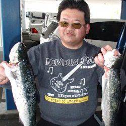 家島の釣り堀〜この時期限定の美味しいサーモン狙いで出撃！