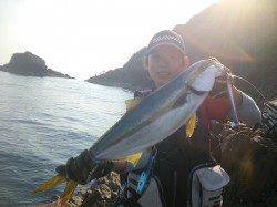 新中1アングラーの初沖磯釣行〜ヒラマサのビッグファイト☆