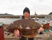 黒島の筏でのませ釣り〜ヒラメ71㎝！！