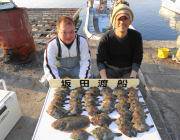 シラサをエサにカワハギ52匹 ☆ 黒島の筏…