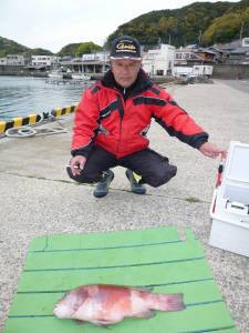 コブダイ53cm・イシダイ43cm　神谷沖…