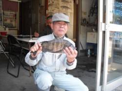 キハチ磯でチヌ、大磯でグレの釣果