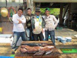 田井観光フィッシング、マダイが好釣です！！