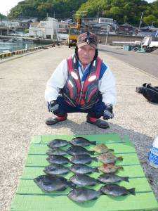 ヒラバエのカゴ釣りでグレ・カワハギ・チャリ…