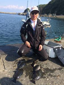 波ありましたがグレ釣れてます〜沖の長島フカ…