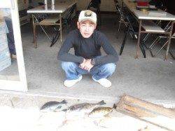 キハチ磯で多彩な釣果、チヌイ・グレ・ウマヅラ・アイゴ・カワハギ