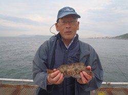 須磨海づり公園 ナイスサイズのアイナメ