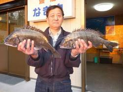 24日　湯浅紀州釣り釣果　チヌ43〜48cm