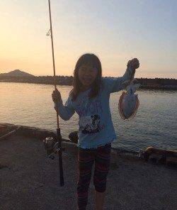 和田　波風強い中でのエギングでコウイカがヒット☆