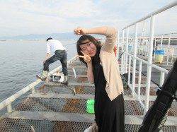 尼崎市立魚つり公園 プリプリ良サイズのイワシを連でゲットです♪