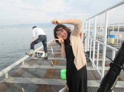 尼崎市立魚つり公園　プリプリ良サイズのイワ…