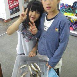 みなべ小目津　お子様が投げ釣りでキスの釣果