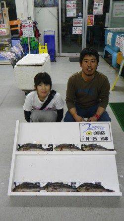 半夜でイサキ！　白浜町笠甫大島の磯