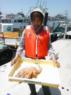 沖の北、テンヤで大物タコＧＥＴ！