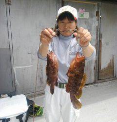 沖の北・沖の白灯台でアコウの釣果