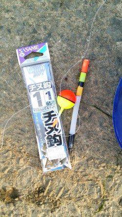 淀川でウキ釣り〜テトラの穴に仕掛けを入れるとカワアナゴ