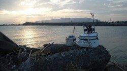 南塩谷　フカセ釣りでタカノハダイがヒット