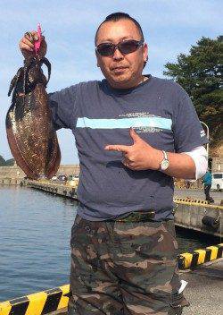 香住東港　アオリイカ狙いのランガンもコウイカの釣果