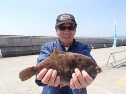 平磯海づり公園　カレイの釣果あがってます