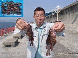 平磯海づり公園　胴突きでガシラ27尾