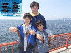 平磯海釣り公園、ファミリーで胴突、ガシラをGET！