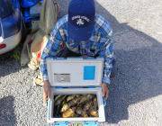 黒島の磯 さけかすをエサにバリコ20㎝前後…