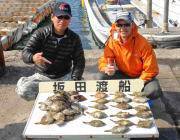 黒島の筏 アオイソメとアサリでカワハギ好釣…