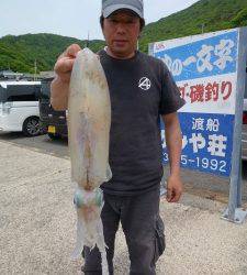 神谷沖一文字　夜釣りのヤエンでアオリイカの釣果