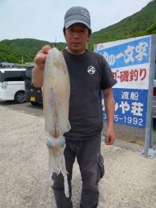 神谷沖一文字　夜釣りのヤエンでアオリイカの釣果