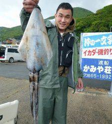 神谷沖一文字でヤエン釣り　春アオリ釣れています