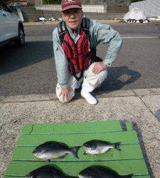 沖一文字内向きでグレ、外向きでアイゴなど