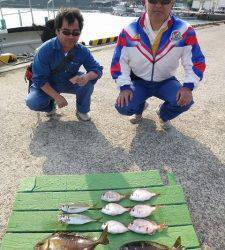 沖一文字内向きでグレ、外向きでアイゴなど