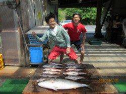 田井の釣り堀　メジロ＆マダイの釣果