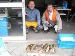 大磯で良型のアイゴとウマヅラハギの釣果