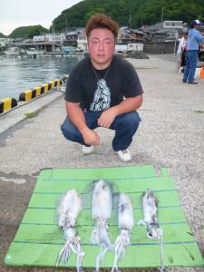 神谷一文字　ヤエンで1.3kgまでのアオリ…