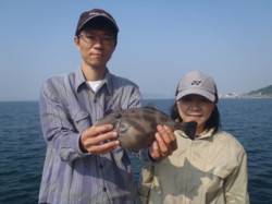 須磨海づり公園　胴突きでグッドサイズのウマ…