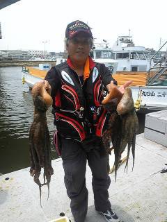 沖一文字1番でタコ1～1.8キロの釣果