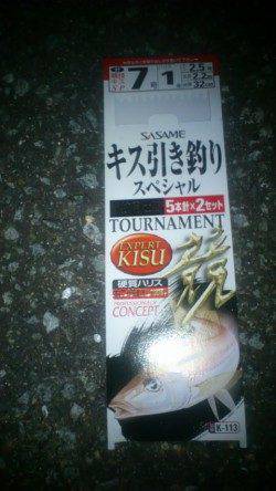1hだけ兵突にて投げ釣り〜なんとかキスが釣れました