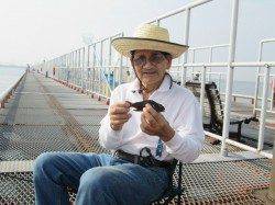 尼崎市立魚つり公園 今日はサッパが元気です