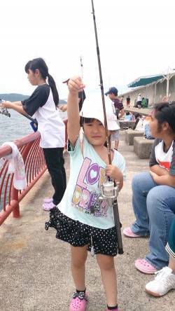平磯海づり公園　レンタルタックルの胴突きで…