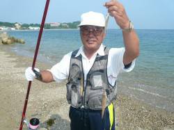 津井中津浦海岸で投げ釣り〜キス・ベラ・アブ…