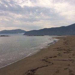 由良川河口　投げのキス釣りは朝7時頃に時合い